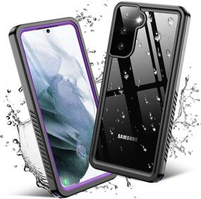 img 4 attached to 📱 Temdan Samsung Galaxy S21 Waterproof Case - Purple | Full Body Protective IP68 Waterproof Case with Built-in Screen Protector | Shockproof & Anti-Scratch | Heavy Duty | Galaxy S21 5G 6.2''