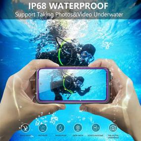 img 2 attached to 📱 Temdan Samsung Galaxy S21 Waterproof Case - Purple | Full Body Protective IP68 Waterproof Case with Built-in Screen Protector | Shockproof & Anti-Scratch | Heavy Duty | Galaxy S21 5G 6.2''