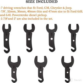 img 3 attached to 🔧 43300 Fan Clutch Removal Tool - Ford, GM, Jeep, Chrysler Compatible | Pneumatic Wrench Set for Easy Fan Clutch Bolt Removal