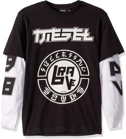 img 1 attached to Diesel Boys Little Sleeve T Shirt Boys' Clothing via Tops, Tees & Shirts