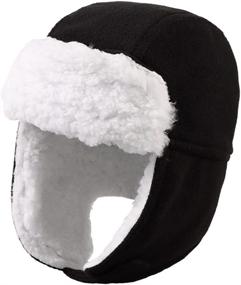 img 4 attached to Fleece Winter Beanie Trapper Earflap Girls' Accessories : Cold Weather