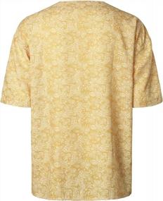 img 2 attached to Men'S Summer Vintage Loose Fit Half Sleeve Shirts - Perfect For 70S & Beach Vacation Matching | LucMatton