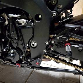 img 3 attached to 🛠️ CNC Adjustable Rearsets Rear Sets Footpegs for Suzuki GSXR 600 2006-2010: Improved Control and Comfort