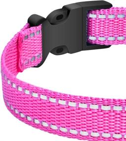 img 1 attached to 🐶 PetJoy Adjustable Classic Dog Collar Strap for Shock Reflective Collar - Replacement Strap for Small, Medium, and Large Dogs