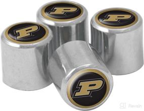 img 1 attached to Purdue Boilermakers Metal Valve 4 Pack