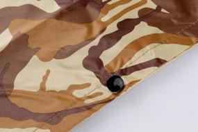 img 2 attached to QZUnique Men Lightweight Outdoor Ripstop Waterproof Packable Travel Rain Poncho Camouflage Raincoat With Hood