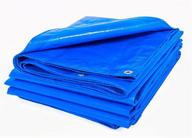 🌊 waterproof blue tarp 6 mil - ideal for tent canopy, boat, rv, pool cover - small outdoor 8x10 tarp, blue-6mils логотип