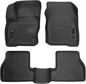 img 4 attached to 🚗 Husky Liners 99771: Top-Quality Weatherbeater Floor Mats for 2016-18 Ford Focus (Black)