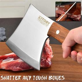 img 2 attached to Heavy-Duty Kitory Bone Cleaver: The Perfect Tool For Cutting Meat And Bones!
