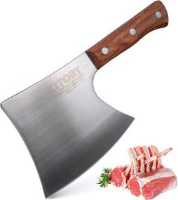 img 4 attached to Heavy-Duty Kitory Bone Cleaver: The Perfect Tool For Cutting Meat And Bones!