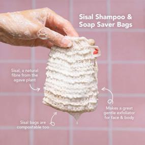 img 3 attached to Pack Of 4 Ethique Shampoo & Soap Saving Bags For Sustainable Bathing Experience