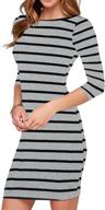 striped mini dress with long sleeve for casual and sexy look - haola women's dress logo