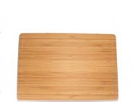 multipurpose bamboomn cutting board - durable and versatile - grooved and flat - 17.25"x11.75"x0.75" - 1 piece logo