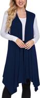 meaneor sleeveless duster cardigans lightweight women's clothing - coats, jackets & vests logo