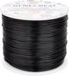 anodized black bendable craft wire for jewelry and halloween crafts - benecreat 18 gauge aluminum wire, 492ft logo