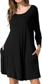 img 4 attached to JollieLovin Women's Black T-Shirt with Pockets in 3X - Versatile Dressing for Casual Chic