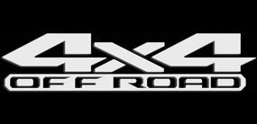 img 2 attached to 🚙 10x2.5 Inch 4x4 Off Road Decals Stickers for SUVs, Trucks, Vans - White