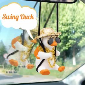 img 2 attached to Add Quirky Charm To Your Car With Wonuu Shake Duck Car Pendant - A Funny And Cute Car Decoration