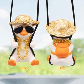 img 1 attached to Add Quirky Charm To Your Car With Wonuu Shake Duck Car Pendant - A Funny And Cute Car Decoration
