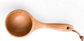 img 2 attached to Versatile Wooden Ladles For Cooking And Bath Products - Scoop Up Flour Or Bath Salts With Ease
