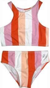 img 3 attached to 2-Piece Halter Swimwear For Little Girls With UPF 50+ Protection In Multiple Colors By SwimZip
