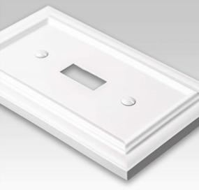 img 3 attached to Upgrade Your Décor With AMERELLE Continental Double Rocker Cast Metal Wallplate In White (94RRW)