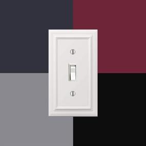 img 1 attached to Upgrade Your Décor With AMERELLE Continental Double Rocker Cast Metal Wallplate In White (94RRW)