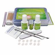 ingrown toenail pedicure tool kit - straightening clip, curved bs brace for toe nails logo