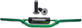 img 2 attached to 🔋 JFG RACING 7/8" 22mm Green Handlebars Bars - Universal Dirt Bike Handlebar Tubes Cross Bar with Pad Grips Set for KX65 KX85 KX125 KX250 KX500