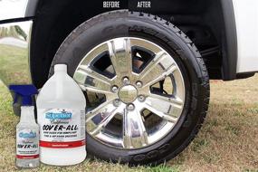 img 1 attached to 🚗 California Cover All by Superior Products: High Gloss Automotive Tire Shine Spray, Professional Grade Tire Dressing – Water Repellent, Made in America (16 oz)