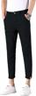 men's slim fit khaki pants stretch cropped chino skinny plaid & plain logo
