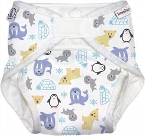 img 1 attached to Organic All-In-One Cloth Diaper By ImseVimse: Eco-Friendly And Reusable