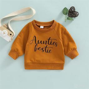 img 3 attached to Trendy Toddler Baby Sweatshirt Tops: Long Sleeve Pullovers with Letter Print for Boys and Girls. Perfect Fall Outfits!