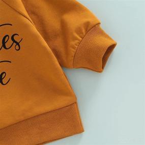 img 1 attached to Trendy Toddler Baby Sweatshirt Tops: Long Sleeve Pullovers with Letter Print for Boys and Girls. Perfect Fall Outfits!