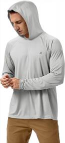 img 2 attached to Men'S UPF 50+ Sun Protection Long Sleeve Hooded Fishing Shirt - Breathable Cool Dry Workout Tee