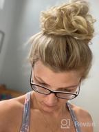 img 1 attached to Ash Blonde & Bleach Blonde Messy Bun Hair Piece For Women & Girls - Qunlinta Updo Scrunchies Ponytail Extensions review by Kristy Young