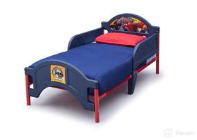 img 1 attached to 🕷️ Marvel Spider-Man Delta Children Plastic Toddler Bed - Enhanced SEO, Affordable Option