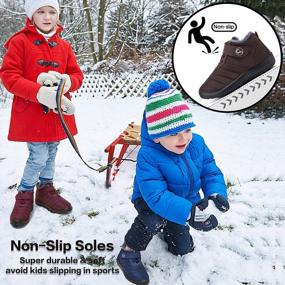 img 3 attached to Ultimate Winter Comfort For Your Little One: Cozy Fur-Lined Snow Boots For Boys And Girls