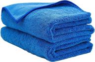 🚗 aidea professional microfiber drying towel-2pk: premium, scratch-free, water absorption for cars, suvs, rvs, trucks, boats - blue (24 in. x 31 in.) логотип