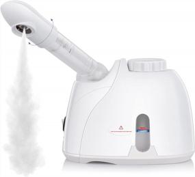 img 4 attached to 🌬️ NewWay Facial Steamer & Extendable Arm Warm Mist Humidifier - Face Spa Sinus Moisturizing for Home & Salon Use