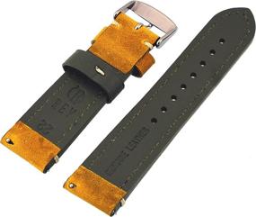 img 2 attached to Genuine Crazy Horse Leather Replacement Men's Watches at Watch Bands