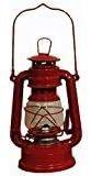 img 1 attached to 8-Inch Red Hurricane Kerosene Oil Lantern - Shop4Omni Emergency Hanging Light/Lamp