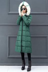 img 2 attached to Ebossy Womens Winter Thicken Alternative Women's Clothing : Coats, Jackets & Vests