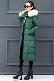 img 3 attached to Ebossy Womens Winter Thicken Alternative Women's Clothing : Coats, Jackets & Vests