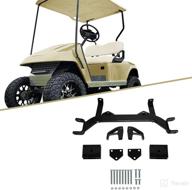 ecotric 4-inch drop axle lift kit for ezgo gas golf cart 1993-2001.5 medalist/txt model logo