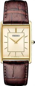 img 3 attached to Seiko Stainless Japanese Quartz Leather Men's Shoes