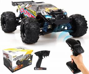 img 4 attached to 1:18 Scale 9307E 4X4 40KM/H+ RC Monster Truck Car For Boys And Adults 2.4GHz Super Fast Response Remote Control Off-Road Cars All Terrain Crawler Toy Vehicles With Rechargeable Battery & RC Tools