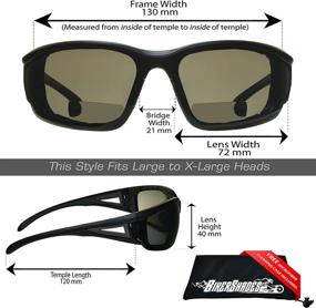 img 3 attached to 🚴 Bikershades Windproof Z87 Motorcycle Riding Safety Bifocal Sunglass with Foam Padding