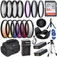 complete nikon p950 accessory kit: ultimaxx professional bundle with sandisk ultra 64gb sdxc memory card, macro close-up set, filter kits, gadget bag and more logo