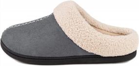 img 3 attached to Cozy And Comfortable: ULTRAIDEAS Women'S Fleece Lined Slippers With Memory Foam